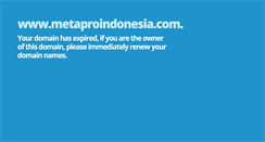 Desktop Screenshot of metaproindonesia.com